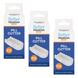 Better Home Care Now Pill Cutter and Compartment 3 Pack 8.5 x 4.7 x 3 cm