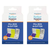 Better Home Care Now 2 Compartment Pill Box With Pill Cutter 9.5 x 4.7 x 1.5cm x 2