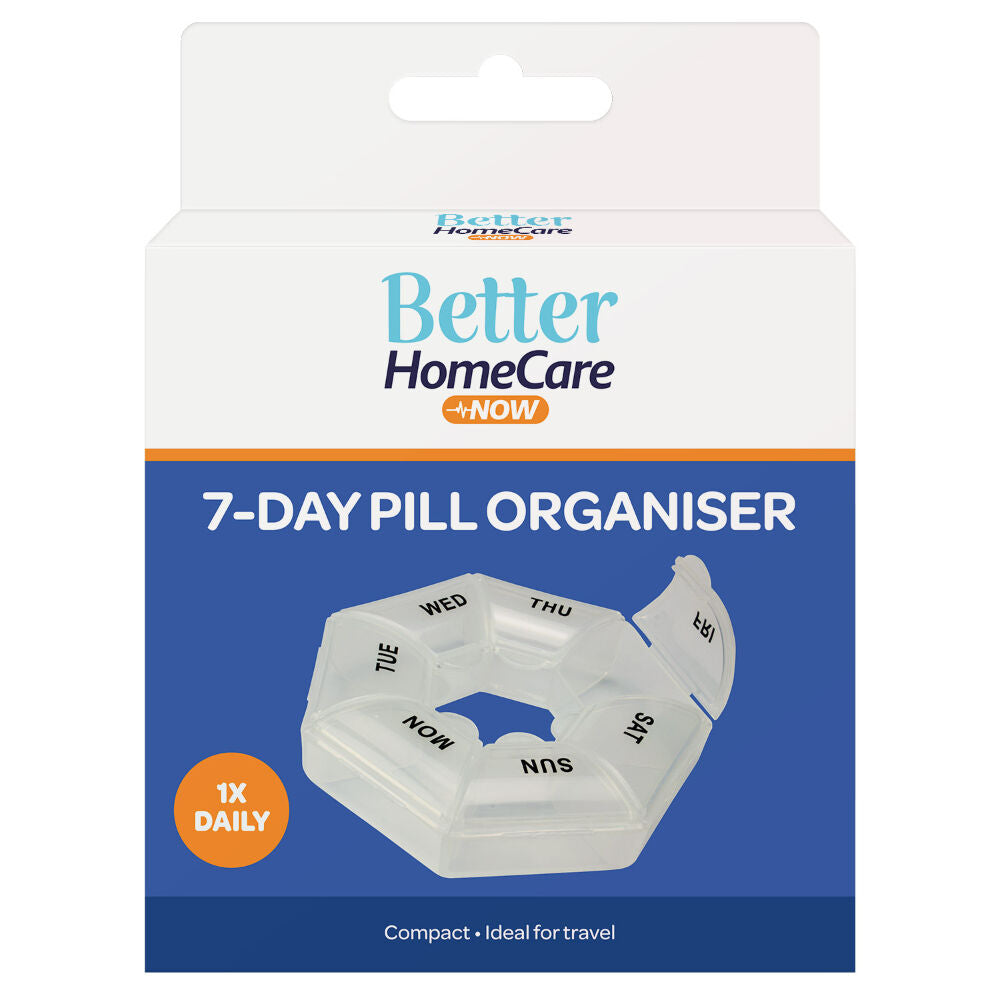 Better Home Care Now Pill Box Reminder Round 7 Day 8.5 x 2.5cm