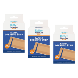 Better Home Care Now 1m Sterile Breathable Fabric Plaster Strip 3 Pack