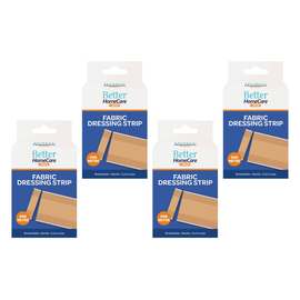 Better Home Care Now 1m Fabric Plaster Strip Pack of 4 Breathable Sterile