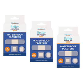 Better Home Care Now Blister Plasters Bundle 3 Pack 12pc Breathable Waterproof