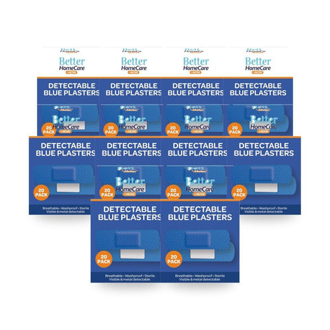 Better HomeCare Now Suited To Catering Environments Detachable Blue Plasters 20pc Pack of 10