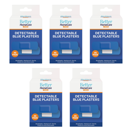 Better Home Care Now Detachable Blue Catering Plasters 20pc Bundle of 5