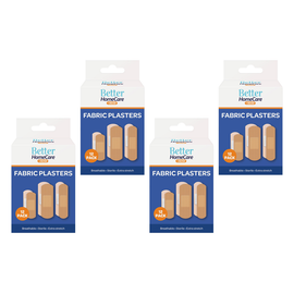 Better Home Care Now Fabric Plasters 12pc Bundle of 4 Breathable Sterile