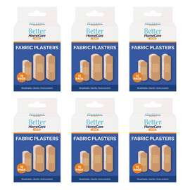 Better Home Care Now 6 Pack 12pc Breathable Sterile Fabric Plasters