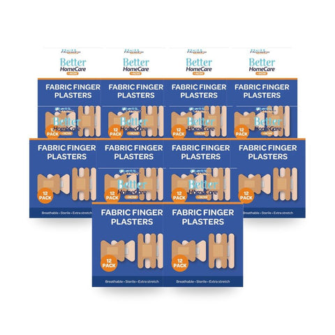 Better HomeCare Now Breathable And Sterile Plasters Finger 12pc Pack of 10