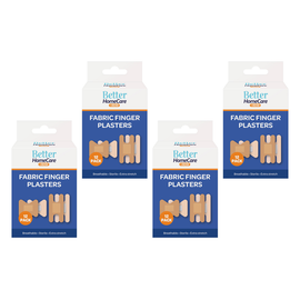Better Home Care Now Finger Plasters 12pc Bundle of 4 Breathable Sterile
