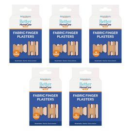 Better Home Care Now Breathable Sterile Finger Plasters 12pc Bundle of 5