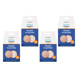 Better Home Care Now Round Breathable Sterile Waterproof Plasters 30pc Bundle of 4