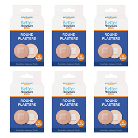 Better Home Care Now 30pc Breathable Sterile Waterproof Round Plasters 6 Pack