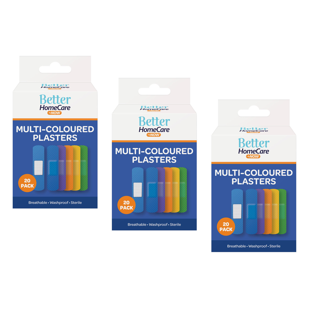 Better Home Care Now Breathable Sterile Waterproof 20pc Plasters Bundle of 3