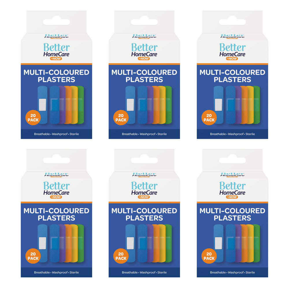 Better Home Care Now Breathable Sterile Waterproof Plasters 20pc Bundle of 6