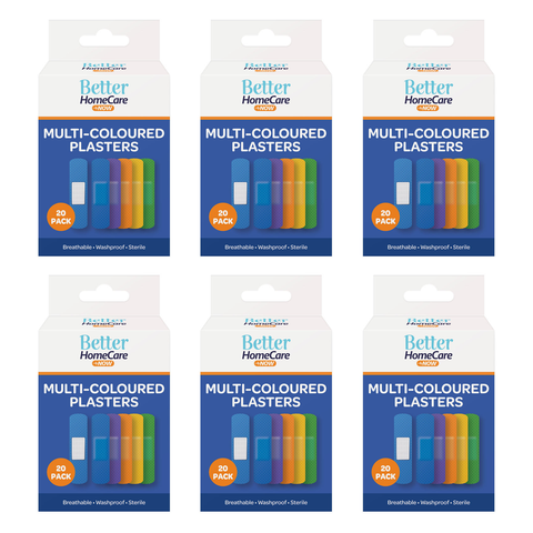 Better Home Care Now Breathable Sterile Waterproof Plasters 20pc Bundle of 6