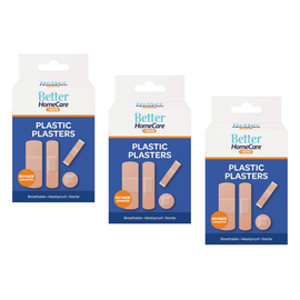 Better Home Care Now 40pc Waterproof Breathable Sterile Plasters Bundle of 3