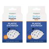 Better HomeCare Now Firm White Plastic Eye Shield 9 Hole Ventilated Pack of 2