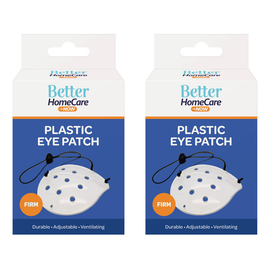 Better HomeCare Now Firm White Plastic Eye Shield 9 Hole Ventilated Pack of 2