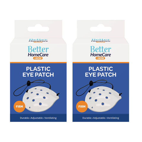 Better HomeCare Now Firm White Plastic Eye Shield 9 Hole Ventilated Pack of 2