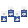 Better HomeCare Now 4 Pack Plastic Eye Patch Shield Firm White 9 Hole Ventilated