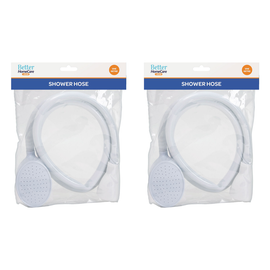 Better HomeCare Now 1m Push On Single Shower Hose Twin Pack