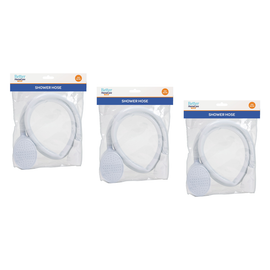 Better Home Care Now 1m Push On Single Shower Hose Bundle of 3