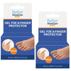Better Home Care Now Medium Gel Toe Cap Ribbed Fabric Silicone Tube Pack 2