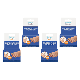 Better Home Care Now Medium Gel Toe Cap Silicone Fabric 155 x 25 mm Bundle of 4