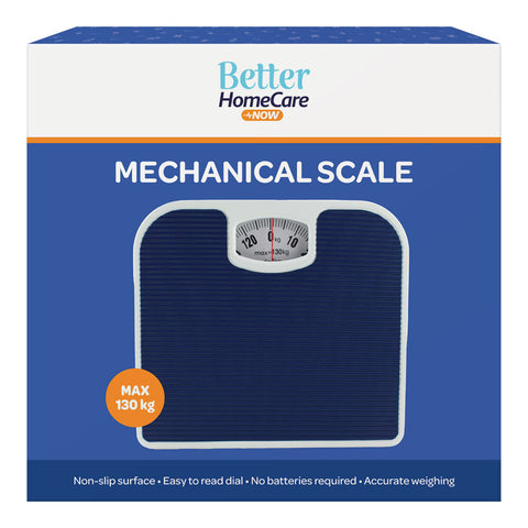 Better HomeCare Now Mechanical Bathroom Scale 130kg No Batteries Needed