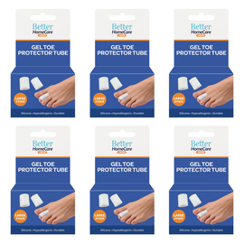 Better Home Care Now Large Gel Toe Cap Tube 3.5 x 3.5cm Bundle of 6