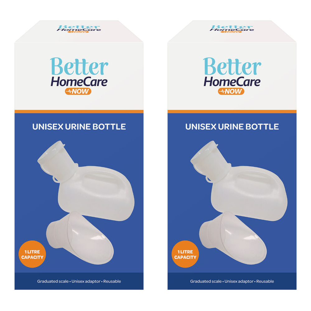 Better HomeCare Now Unisex Urinal Bottle with Lid 1 L Pack of 2