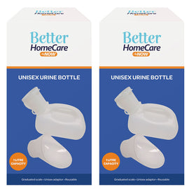 Better Home Care Now Unisex Urinal Bottle with Lid 1 L Pack of 2