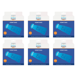 Better Homecare Now Vomit Bags 6 Pack Disposable Twist Lock Spill Proof