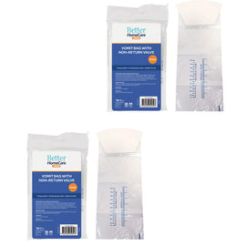 Better Home Care Now Vomit Bag 1183ml Non Return Valve 5pc Pack of 2