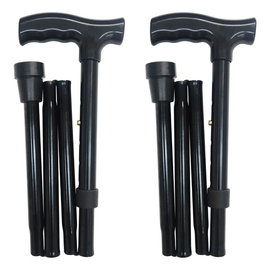 Better HomeCare Now Adjustable Folding Walking Stick 2 Pack Black
