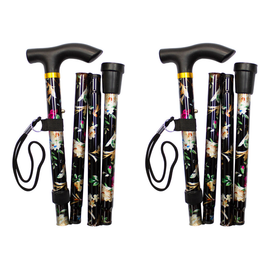Better HomeCare Now Folding Adjustable Walking Stick 33 to 37 in 2 Pack