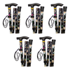 Better Home Care Now Folding Walking Stick 33 to 37 inch Bundle of 5