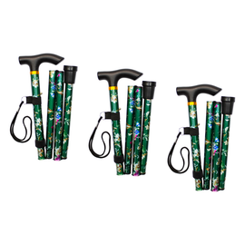 Better Home Care Now Folding Walking Stick Adjustable 33 to 37 in Bundle of 3