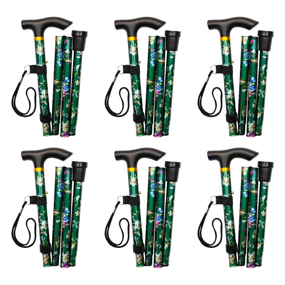 Better Home Care Now Folding Adjustable Walking Stick 33 to 37 in Bundle of 6