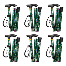 Better Home Care Now Folding Adjustable Walking Stick 33 to 37 in Bundle of 6