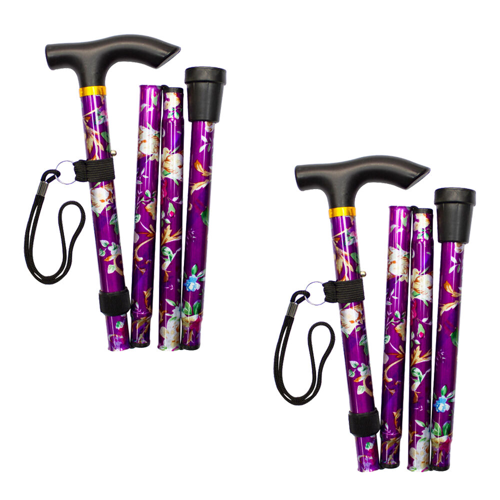Better Home Care Now Folding Walking Stick Adjustable 84 to 94 cm Pack of 2