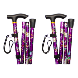 Better HomeCare Now Folding Walking Stick Adjustable 84 to 94 cm Pack of 2