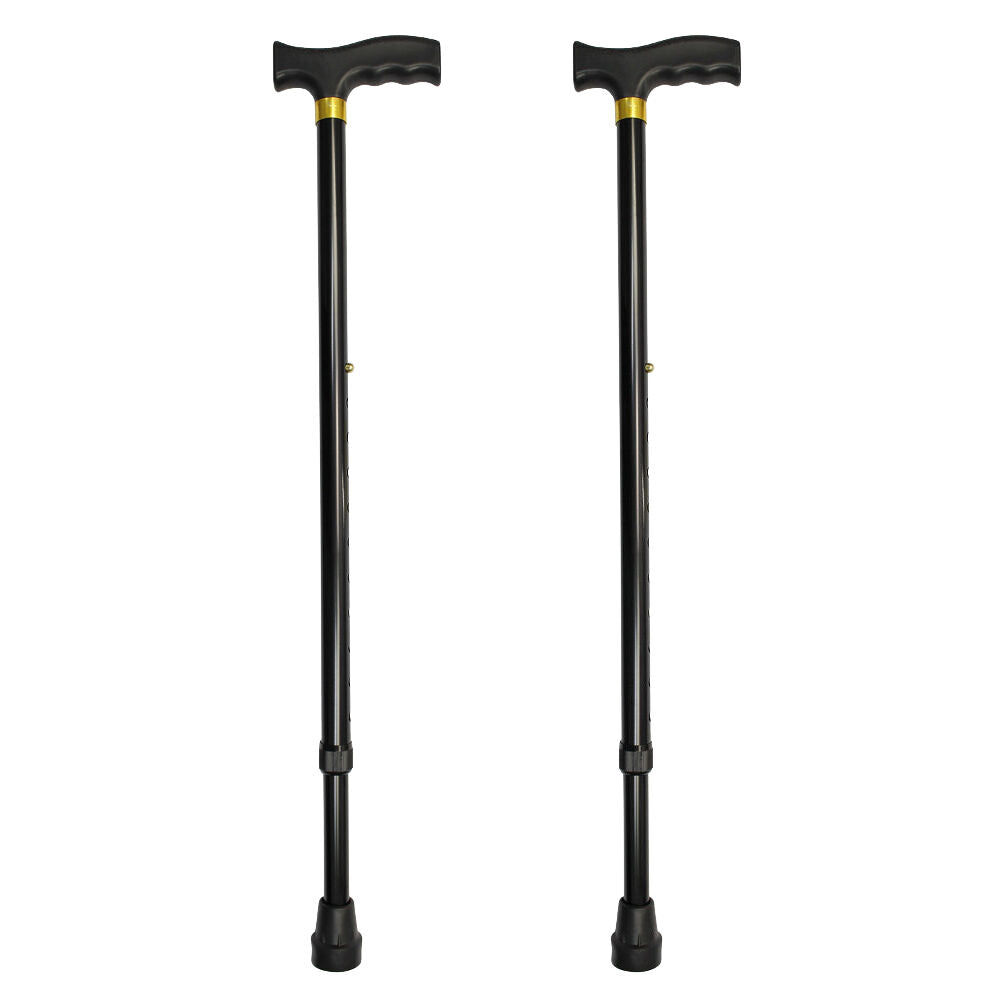Better Home Care Now Adjustable Walking Stick 2 Pack Black 70 to 94 cm