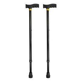 Better HomeCare Now Adjustable Walking Stick 2 Pack Black 70 to 94 cm