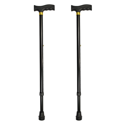 Better Home Care Now Adjustable Walking Stick 2 Pack Black 70 to 94 cm