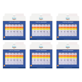 Better Homecare Now 7 Day 4x Daily Pill Organiser 6 Pack with Braille