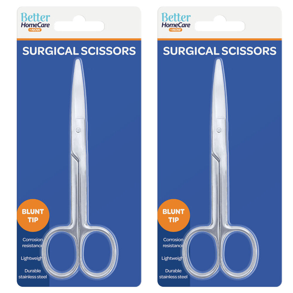 Better Homecare Now Blunt Tip Surgical Scissors Stainless Steel 2 Pack