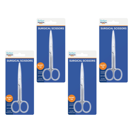 Better Homecare Now Surgical Scissors Blunt Tip Stainless Steel Bundle of 4
