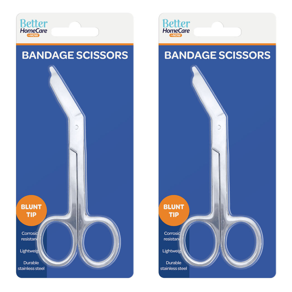 Better HomeCare Now Blunt Tip Bandage Scissors Stainless Steel x 2