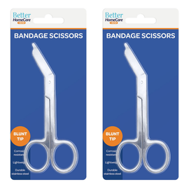 Better HomeCare Now Blunt Tip Bandage Scissors Stainless Steel x 2