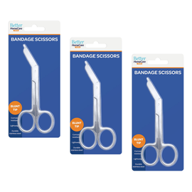 Better Homecare Now Bundle of 3 Blunt Tip Bandage Scissors Stainless Steel